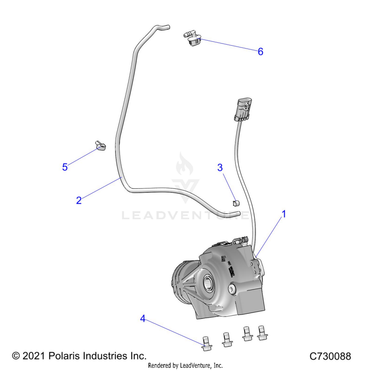 DRIVE TRAIN, FRONT GEARCASE MOUNTING - R26MAU57CP/EP (C730088)
