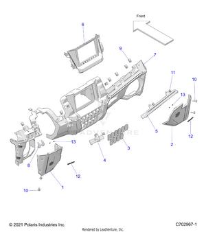 Body, Dash Lower, Ride Command - Z22gak92ap/bp (c702967) Schematic