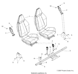 Seat, Mounting And Belts - R08vh76ad/ag (49rgrseatmtg08vista) Schematic