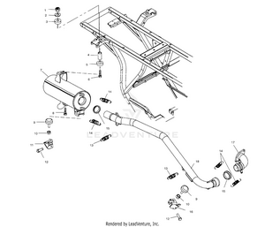 Exhaust System - A02ca32aa/ab (4969816981a10) Schematic