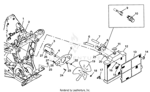 Cooling System Xplorer 400l W97cc38c (4939753975a011) Schematic