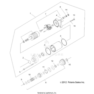 Engine, Starting System (built 6/04/12 And After) - A12ea32aa (49atvstarter12400) Schematic