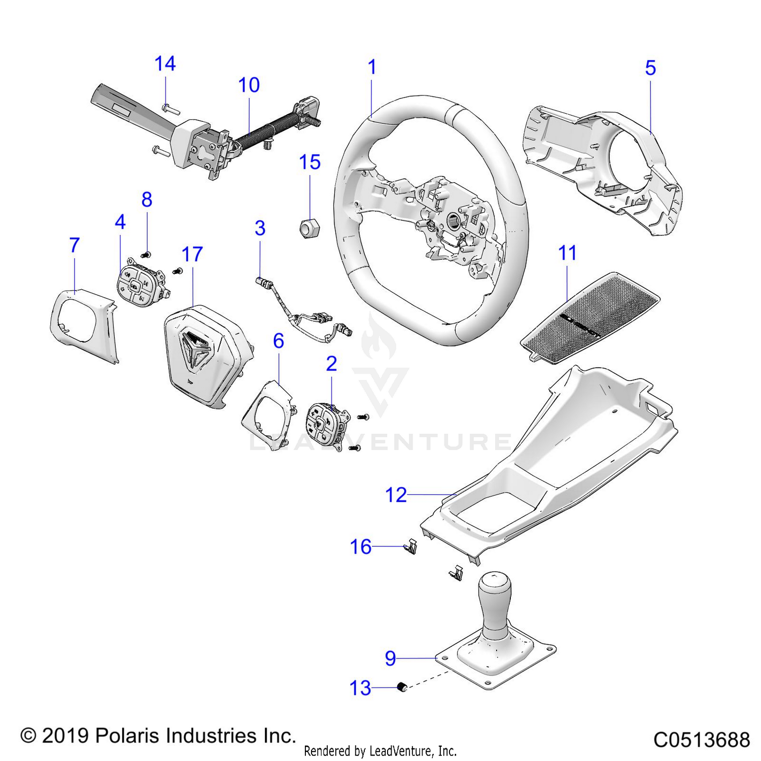 CONTROLS, HAND CONTROLS - T21AARGB/SGD ALL OPTIONS (C0513688)