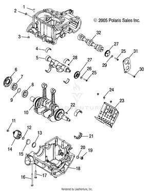 Engine, Crankcase And Crankshaft - A07mh68ax/ay/az (4999200229920022d06) Schematic