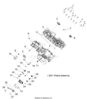 Drive Train, Main Gearcase - R12rh45ag/ah/ar (49rgrgearcase1332982) Schematic