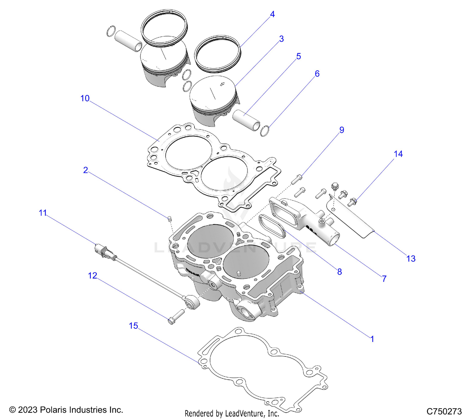 ENGINE, CYLINDER AND PISTON - Z26XPD92AN/BN/AH/BH (C750273)