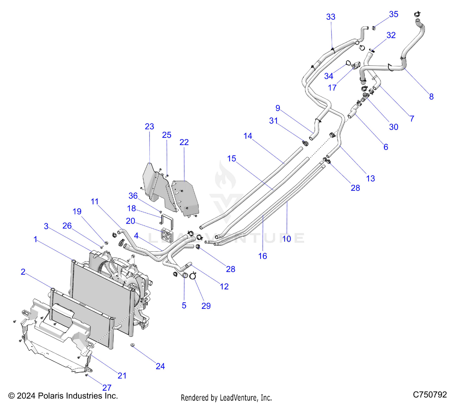 ENGINE, COOLING - Z26XPD92AN/BN/AH/BH (C75792)