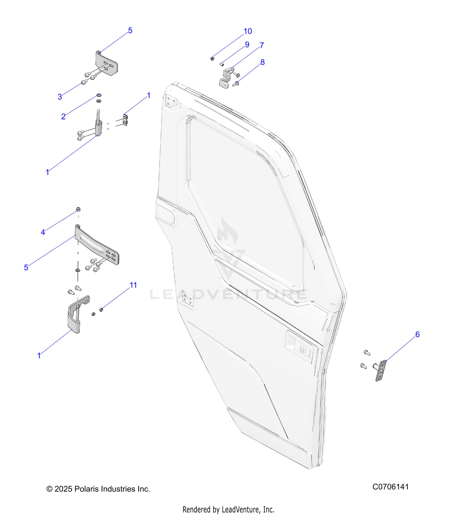 BODY, DOOR, MOUNTING - R26RRU99A9/AF/AH/AB/AS/B9/BF/BH/BB/BS (C0706141)
