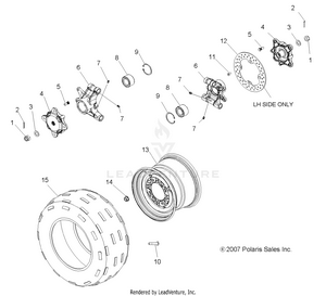 Wheels, Rear - A09lh46aq/ax/az (49atvwheelrear08sp300) Schematic