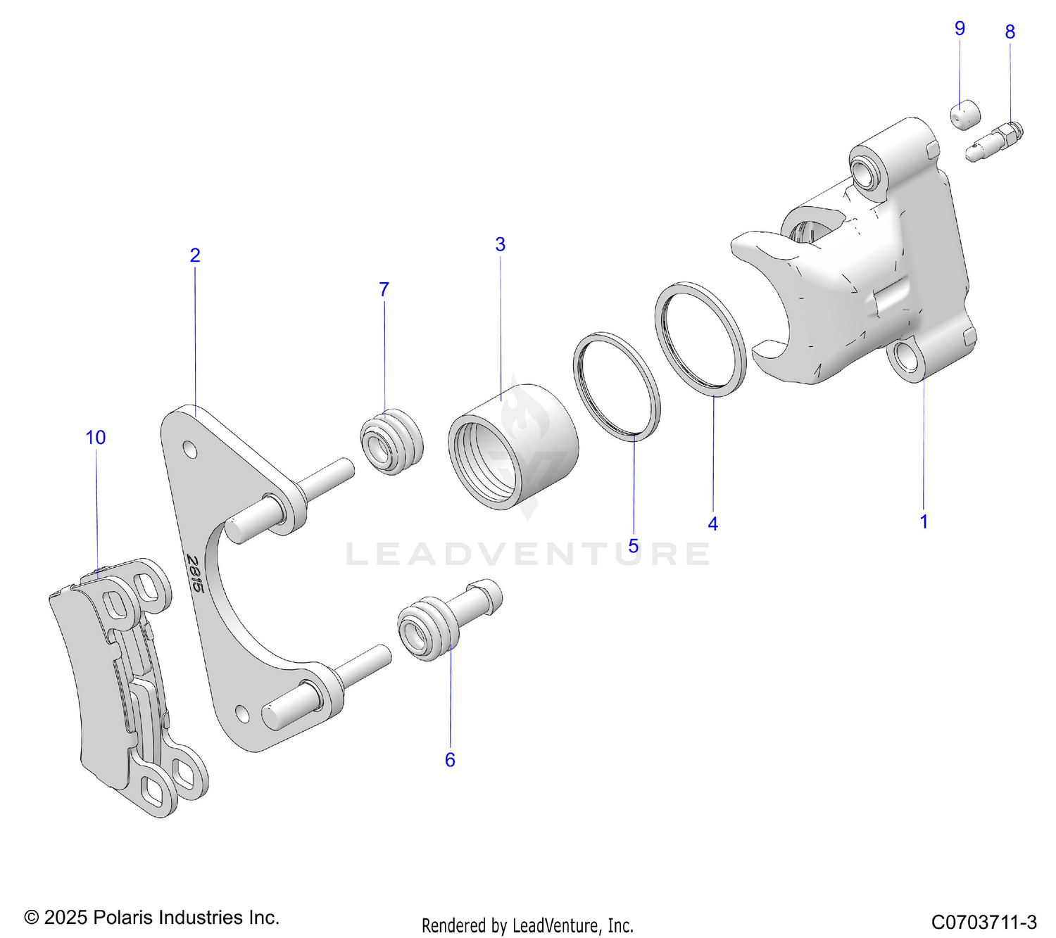 BRAKES, REAR CALIPER