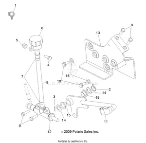 Brakes, Brake Pedal And Rear Master Cylinder - A12ea32aa (49atvbrakerr10tblzr) Schematic