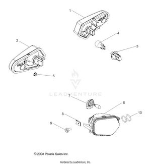 Electrical, Headlights, Taillights And Bulbs - R10vh76 All Options/vy76az (49rgrtaillamps09rzr) Schematic