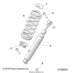 Suspension, Front Shock Mounting - R22t6a99a1/b1 (c700031) Schematic