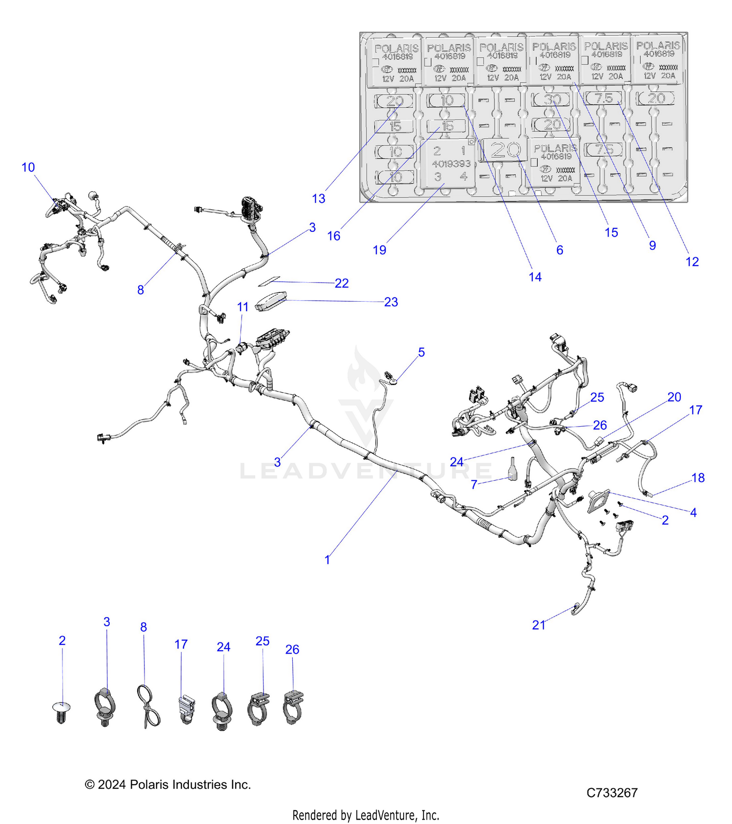 ELECTRICAL, WIRE HARNESS CHASSIS - R26RSE99NH (C733267)