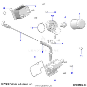 Engine, Dipstick And Oil Filter - G21g4e99nw (c700106-16) Schematic
