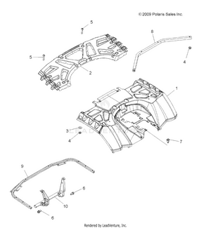 Body, Rear Cab And Rear Rack - A12zn8efk/efo (49atvcabrr10spxp850) Schematic