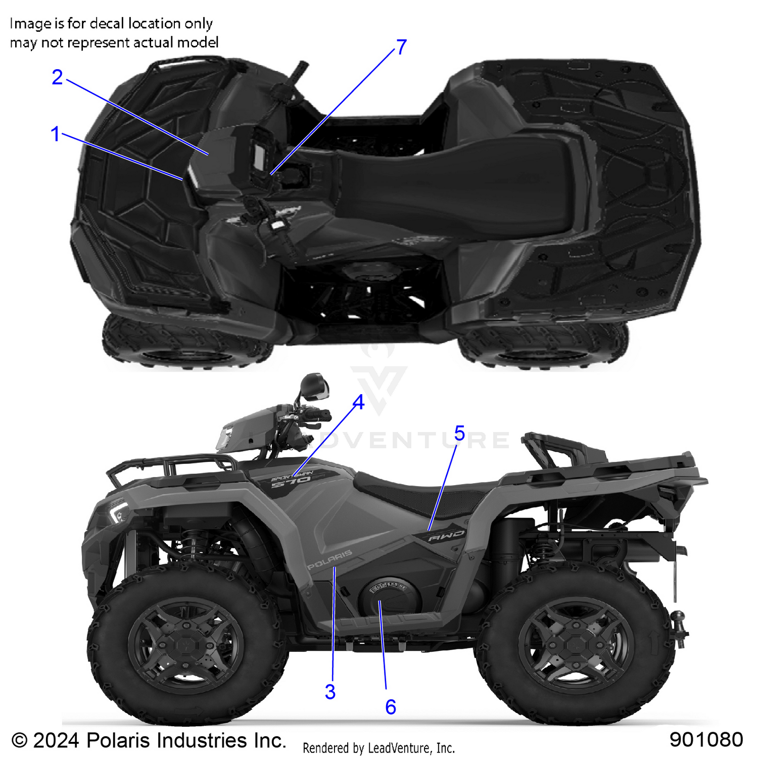 BODY, DECALS, GRAPHIC - A26SHE57CK/EK/FK (901080)