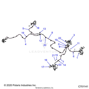 Brakes, Brake Lines And Master Cylinder - R22t6a99a1/b1 (c701141) Schematic