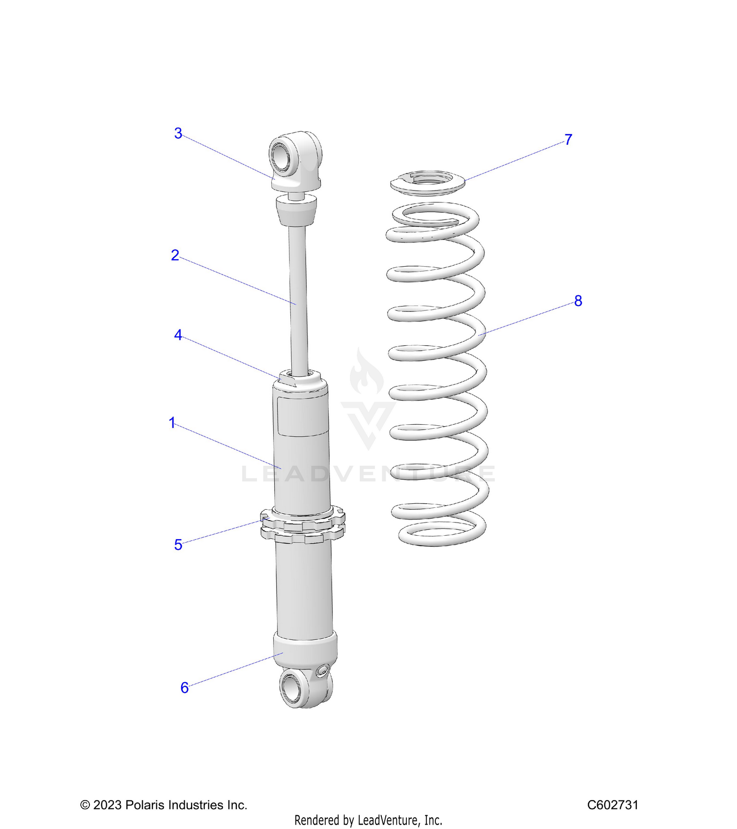 SUSPENSION, SHOCK, IFS - S26TFN6RSP/RSL (C602731)