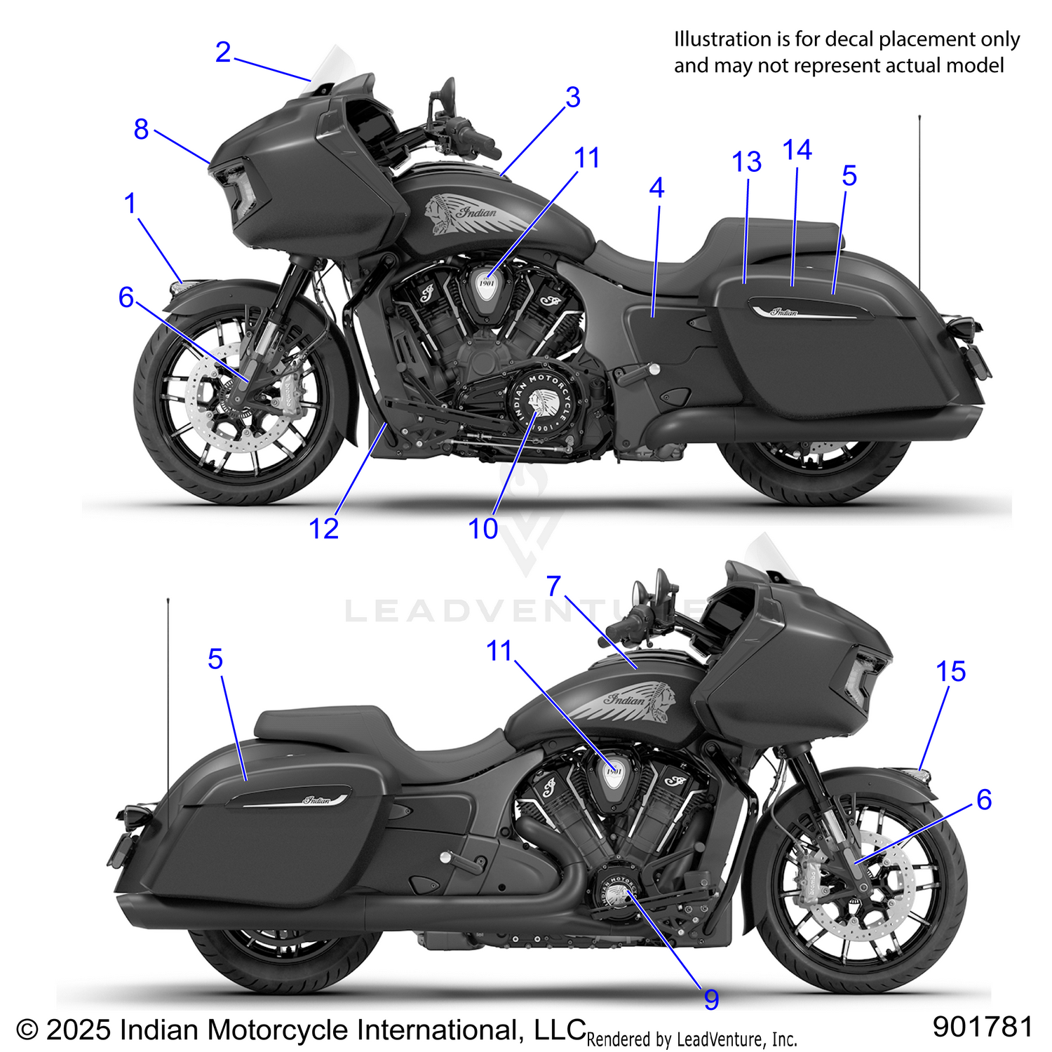 BODY, DECALS/EMBLEMS - N26LCRRR ALL OPTIONS (901781)