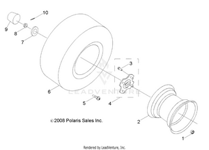 Wheels, Rear - R13va17aa/ab (49atvwheelrear09rzr170) Schematic