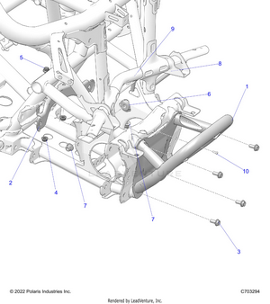 Chassis, Mounting, Front Gearcase And Bumper Mounting - Z22gae92aj/bj/gak92ap/bp/gav92ap/bp (c701138-06) Schematic