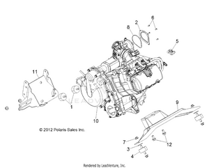 Engine, Mounting & Long Block - R14rh76aa/76ac/7eaz (49rgrenginemtg13800mid) Schematic