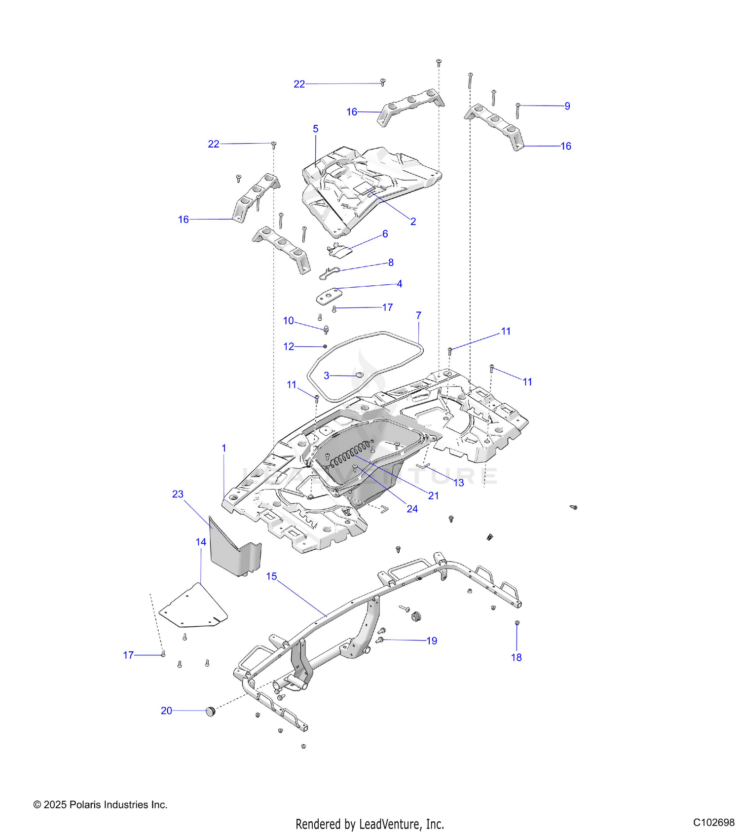 BODY, REAR RACK - A26SXR95AG (C102698)