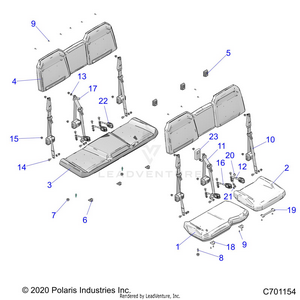 Body, Seats - R22t6a99a1/b1 (c701154) Schematic