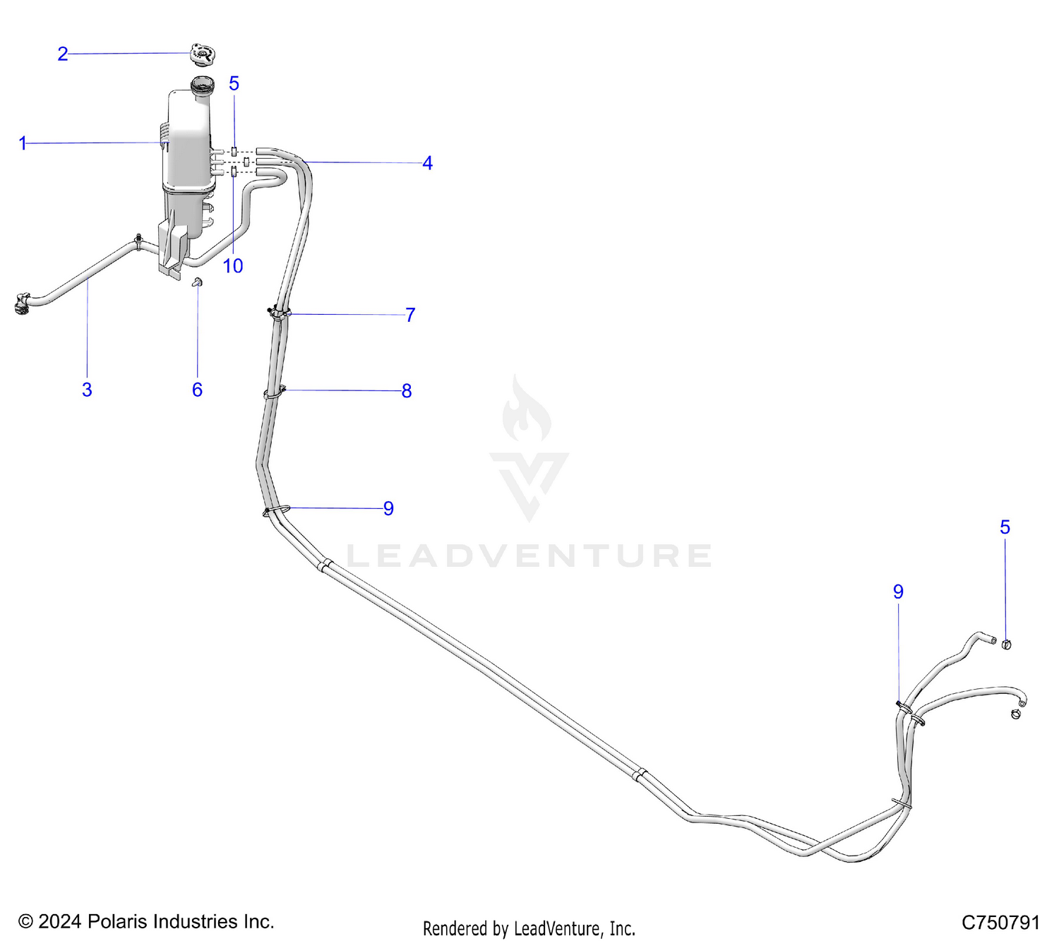 ENGINE, COOLING, SURGE TANK & HOSES - Z26XPE92A4/B4/A6/B6 (C750791)