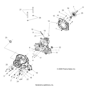 Drive Train, Main Gearcase - A10zx85ak/al/as/at/ax (49atvgearcase10sp850) Schematic