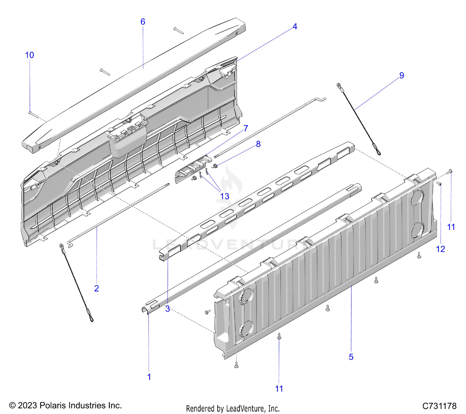 BODY, BOX, TAILGATE - R26RSV99AK (C731178)