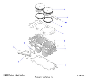 Engine, Cylinder And Piston - R24t6a99a1/b1 T6ead/bd/am/bm/a9/b9 (c700349-1) Schematic