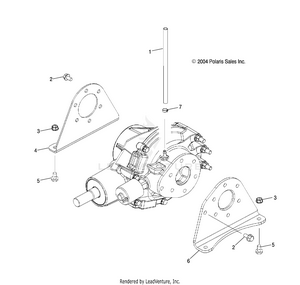 Rear Gearcase Mounting (2x4)(4x4) - R05rb50aa/rd50aa/ab/ac/ad (4995359535e07) Schematic