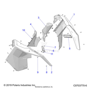 Body, Front Fender - Z21rau92an/bn (c0703770-6) Schematic