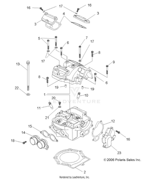 Engine, Cylinder Head - A10gj52aa (49atvcylinderhd07out525) Schematic