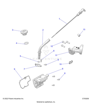 Engine, Oil Dipstick And Breather - Z24ase87a5 (c703209) Schematic