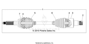 Drive Train, Rear Half Shaft - Z14vh76ac/ad/eai/eak/eaj/eal/eaw (49rgrshaftdriverr1332884) Schematic