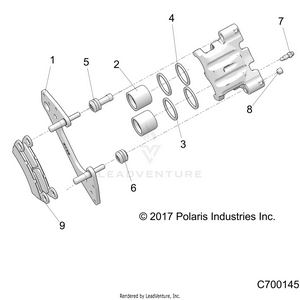 Brakes, Rear Caliper - R22t6a99a1/b1 (c700145) Schematic