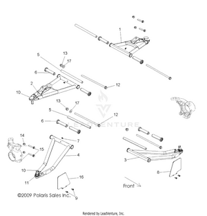 Suspension, Front Control Arms - R10vh76 All Options/vy76az (49rgrsuspfrt10rzr) Schematic