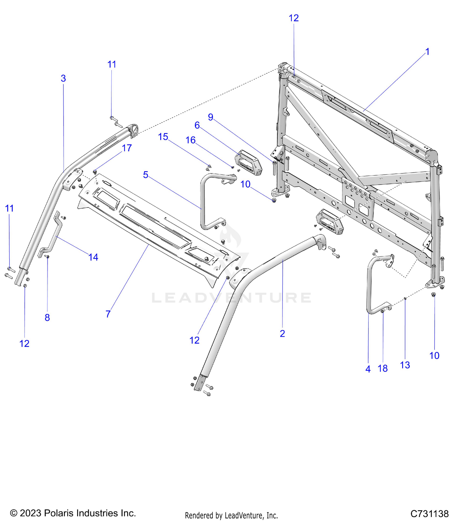 CHASSIS, CAB FRAME - R26RRE99CN/C9/EN/E9 (C731138)