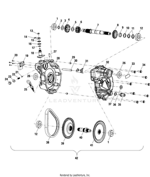 Gearcase - A02ca32aa/ab (4969816981c03) Schematic