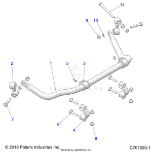 Suspension, Rear Stabilizer Bar - Z24ase87a5 (c701020-1) Schematic