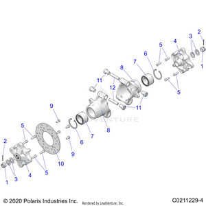 Suspension, Rear Hubs, Carrier And Brake Disc - A21sez57am/an/bm/bn (c0211229-4) Schematic