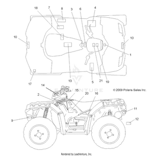 Body, Decals - A10zx85ak/al/as/at/ax (49atvdecal10spxp850) Schematic