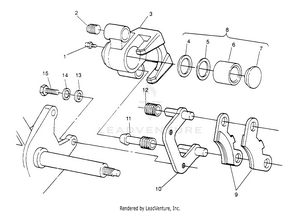 Middle Brake Assembly 6x6 300 W948730 (4926792679b014) Schematic