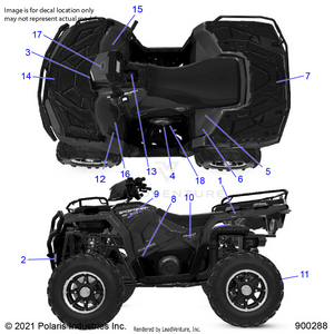 Body, Decals - A21sez57am/an/bm/bn (900288-01) Schematic