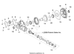 Drive Train, Gearcase, Carrier, Internal Components - R11vh76/vy76 All Options (49rgrgearcaserr10rzrs) Schematic