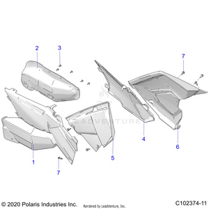 Body, Side Panels - A22sva85a3 (c102374-11) Schematic