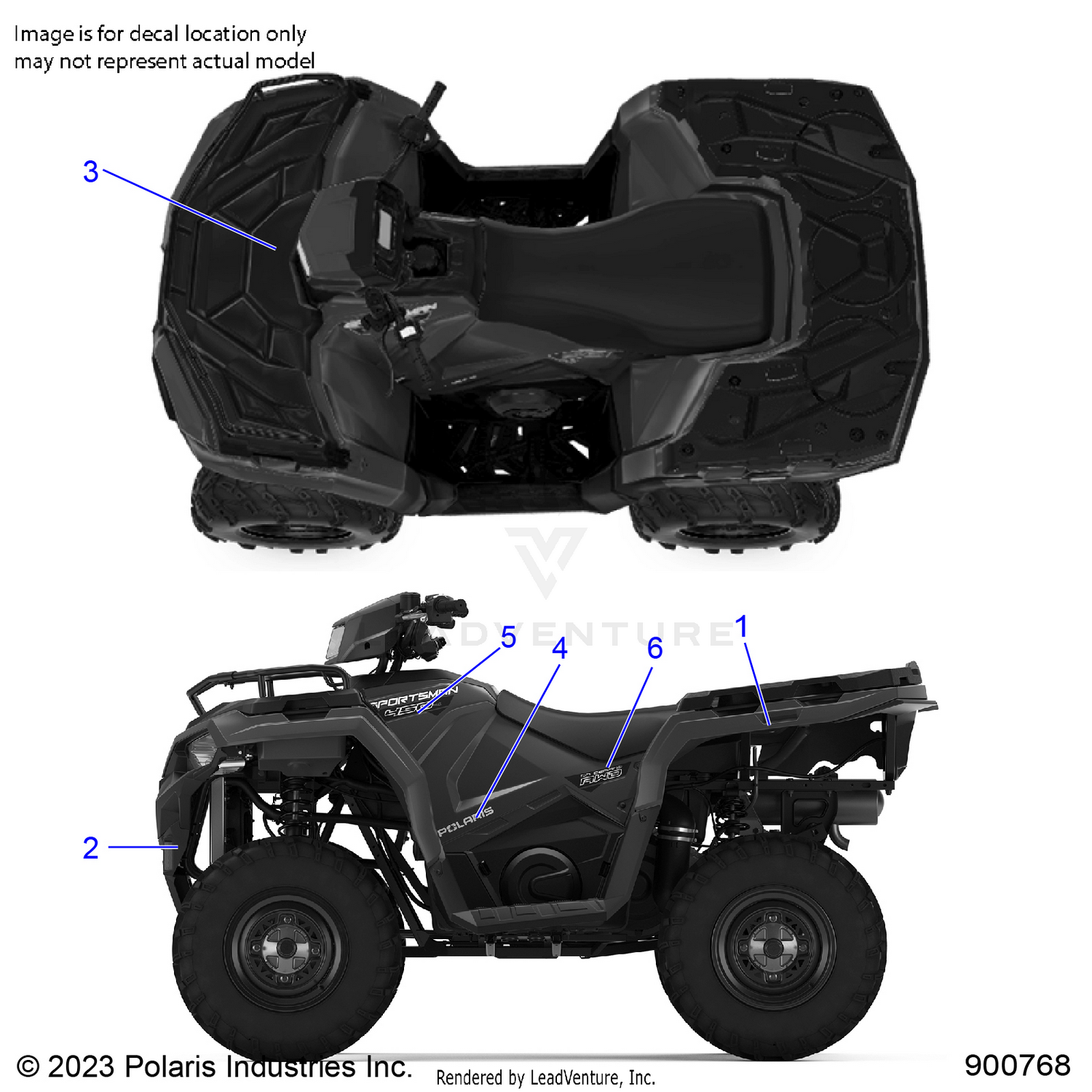 BODY, DECALS GRAPHIC - A24SEA50B1/B3 (900768)